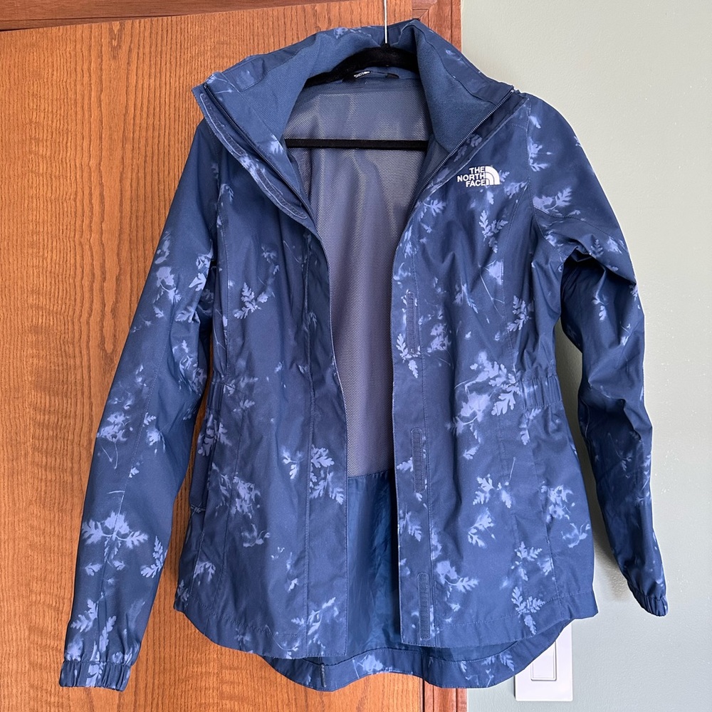 Blue North Face Raincoat